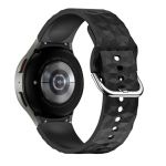 Avizar Bracelete para Galaxy Watch 5 / 5 Pro / 4 Silicone Texturizado Losângulo Preto - STRAP-GW5U-7C