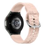 Avizar Bracelete para Galaxy Watch 5 / 5 Pro / 4 Silicone Texturizado Losângulo Rosa - STRAP-GW5U-7B