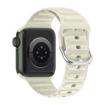 Avizar Bracelete para Apple Watch 41mm / 40mm / 38 mm Silicone Ajustável Bege - STRAP-AWP-6F