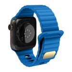 Avizar Bracelete Apple Watch 41mm / 40mm / 38 mm Silicone Flexível e Macio Azul - STRAP-AWP-14F