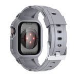 Avizar Bracelete Apple Watch 41mm / 40mm / 38mm Silicone com Capa Anti-choque Cinzento - STRAP-AWP-13C