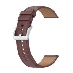 Avizar Bracelete Couro para Galaxy Watch 3 45mm Huawei Watch GT3 GT2 46mm Castanho - STRAP-22M-1J