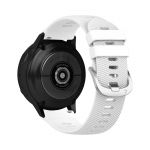 Avizar Bracelete para Samsung Galaxy Watch Active 2 40mm Silicone Texturizado Branco - STRAP-20M-5M