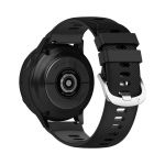 Avizar Bracelete para Samsung Galaxy Watch Active 2 40mm Silicone Texturizado Preto - STRAP-20M-5D