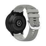 Avizar Bracelete para Samsung Galaxy Watch Active 2 40mm Silicone Texturizado Prateado - STRAP-20M-5B