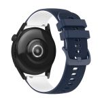 Avizar Bracelete para Huawei Watch GT3 46mm Silicone Bi-cor Texturizado Branco / Azul - STRAP-22M-9B