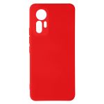 Avizar Capa Xiaomi 12 Lite Silicone Semi-rígido Acabamento Vermelho Fino - BACK-FAST-RD-X12L