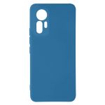 Avizar Capa Xiaomi 12 Lite Silicone Semi-rígido Acabamento Azul Fino - BACK-FAST-BL-X12L