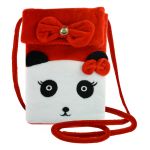 Avizar Bolsa para Smartphone em Tecido Design Panda Vermelho e Branco - BAG-AY-3