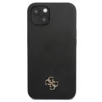 Guess 4G Silicone Metal Logo iPhone 13 Black