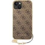 GUESS UP 4G Logo Case for iphone 14 Brown