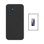 Kit Película de Vidro Temperado GorilasGlass + Capa Proteção Traseira Silicone para Samsung Galaxy S23 Ultra Black - 7427285904305