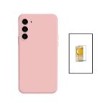 Kit Película de Vidro Temperado GorilasGlass + Capa Proteção Traseira Silicone para Samsung Galaxy S23 Plus Pink - 7427285904220