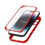Avizar Capa iPhone 14 Pro Max Plexiglas e Polímero Vermelho Contorno Frontal - BACK-180-RD-14X