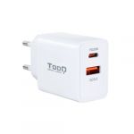 TooQ Carregador de Parede 1 x USB Tipo-C 1 x USB - 20W