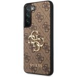 Guess PU 4G Metal Logo Case for Samsung S23 Brown