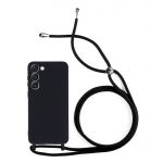 Capa para Samsung Galaxy S23 Plus Silky Black com Cordão