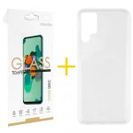 Gandy Pack 1x Película de Vidro Temperado 2.5D + Capa Gandy Samsung Galaxy S23 Ultra 5G Silicone Líquido Clear - 8434010389251