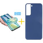 Skyhe Pack 2x Película de Hidrogel + Capa Skyhe Samsung Galaxy S23 Plus 5G Silicone Líquido Blue Escuro - 8434010388087