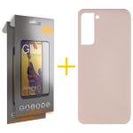 Skyhe Pack 2x Película de Vidro Temperado Full + Capa Skyhe Samsung Galaxy S23 Plus 5G Silicone Líquido Rosa-creme - 8434010387509