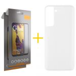 Skyhe Pack 2x Película de Vidro Temperado Full + Capa Skyhe Samsung Galaxy S23 Plus 5G Silicone Liso Clear - 8434010387400