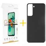 Skyhe Pack 1x Película de Vidro Temperado 2.5D + Capa Skyhe Samsung Galaxy S23 Plus 5G Silicone Liso Black - 8434010386557