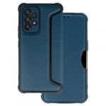 Capa Flip Cover Samsung Galaxy A33 5g Azul Marinho Razor Carbon com Protetor de Câmera