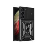 Capa de Proteção Militar Magnética Janela Deslizante para Samsung Galaxy S23 Plus Black - 7427285910412