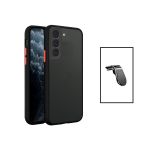 Kit Capa Traseira Proteção Camara + Suporte de Carro Magnético L para Samsung Galaxy S23 Plus Black - 7427285910313