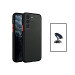 Kit Capa Traseira Proteção Camara + Suporte Magnético para Samsung Galaxy S23 Plus Black - 7427285910306