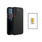 Kit Capa Traseira Proteção Camara + Película de Vidro Temperado GorilasGlass para Samsung Galaxy S23 Plus Black - 7427285910269