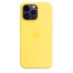 Apple Capa Silicone Apple iPhone 14 Pro Max MagSafe Amarelo Canário - MQUL3ZM/A