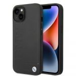 Bmw Original Faceplate Case BMHMP14MSLLBK para iphone 14 Plus (hot Stamp And Metal Logo + Mag / Black)
