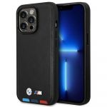 Bmw Original Faceplate Case BMHCP14X22PTDK do iphone 14 Pro Max (hot Stamped Tricolor Parts And Printed Logo / Black)