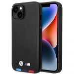 Bmw Original Faceplate Case BMHCP14M22PTDK para iphone 14 Plus (hot Stamped Tricolor Parts And Printed Logo / Black)