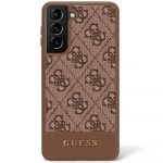 Guess Original Faceplate Case GUHCS23MG4GLBR para Samsung S23 Plus (4G Bottom Sprite / Brown)