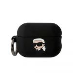 Karl Lagerfeld Original Case KLAP2RUNIKK para Apple Airpods Pro 2 (3D Sil Nft Karl / Black)