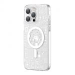 Kingxbar Pqy Geek Series Magnetic Case para iphone 14 Plus Magsafe Silver