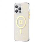 Kingxbar Pqy Geek Series Magnetic Case para iphone 14 Plus Magsafe Gold
