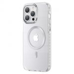 Kingxbar Pqy Ice Crystal Series Magnetic Case para iphone 14 Plus Magsafe Silver