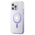 Kingxbar Pqy Ice Crystal Series Magnetic Case para iphone 14 Plus Magsafe Purple