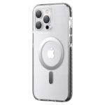 Kingxbar Pqy Ice Crystal Series Magnetic Case para iphone 14 Plus Magsafe Gray