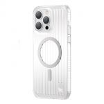 Kingxbar Pqy Go Out Series Magnetic Case para iphone 14 Plus Magsafe Silver