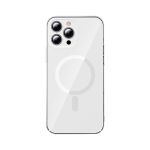 Baseus Crystal Case Magnetic Case para iphone 13 Pro Max + Transparent Screen Glass (magsafe Compatible) (ARJT000202)