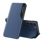 Hurtel Eco Leather View Case Cover para Samsung Galaxy S23+ With a Flip Stand Blue