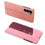 Hurtel Clear View Case Cover para Samsung Galaxy S23+ Cover With a Flap Pink