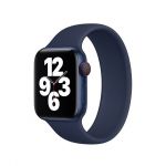 Bracelete Silicone Solo para Apple Watch SE (2022) - 40mm (Pulso:177-200mm) - Azul Escuro - 7427285915141