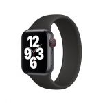 Bracelete Silicone Solo para Apple Watch Series 8 Aluminum - 45mm (Pulso:190-200mm) Black - 7427285914694