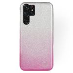 Capa para Samsung Galaxy S23 Ultra Brilhantes Degradê Silver Pink