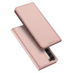 Dux Ducis Skin Pro Case para Samsung Galaxy S23+ Flip Cover Card Wallet Stand Pink